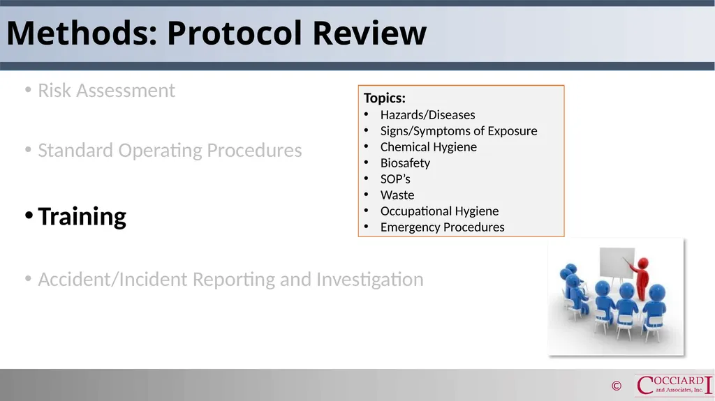 IACUC Occupational Health & Safety Programs Goals - slide 7 of 10