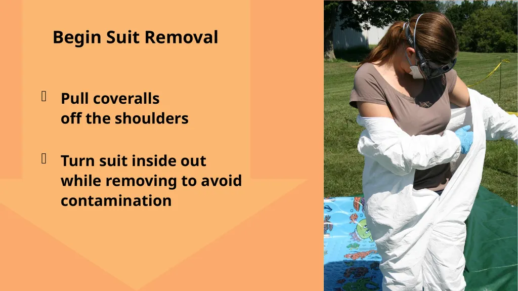 Personal Protective Equipment Doffing PPE Just in - slide 9 of 16