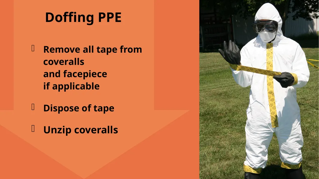 Personal Protective Equipment Doffing PPE Just in - slide 6 of 16