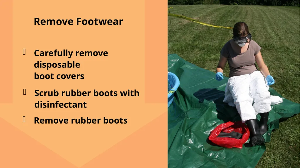 Personal Protective Equipment Doffing PPE Just in - slide 10 of 16