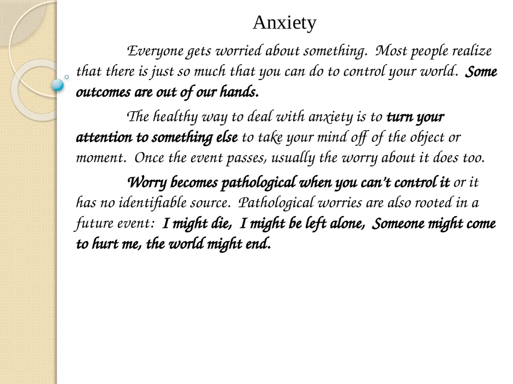 Frustration, Anxiety, and Conflict What makes a - slide 3 of 15