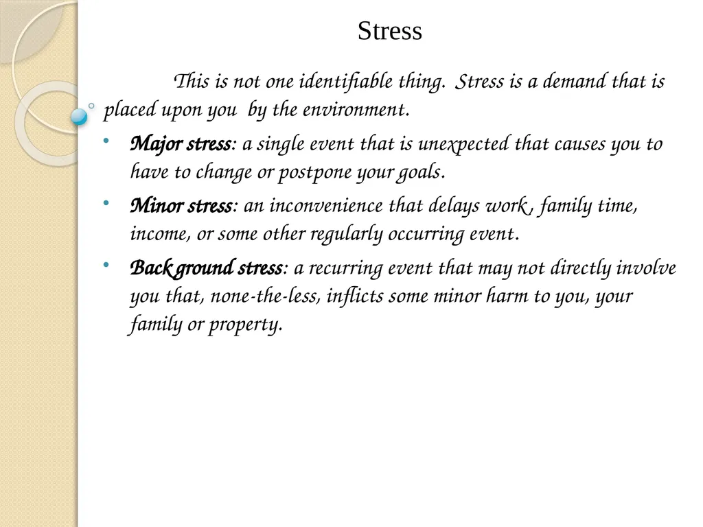Frustration, Anxiety, and Conflict What makes a - slide 5 of 15