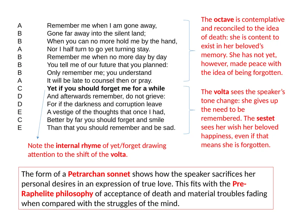 Remember By Christina Rossetti 1830-1894 Remember - slide 19 of 23