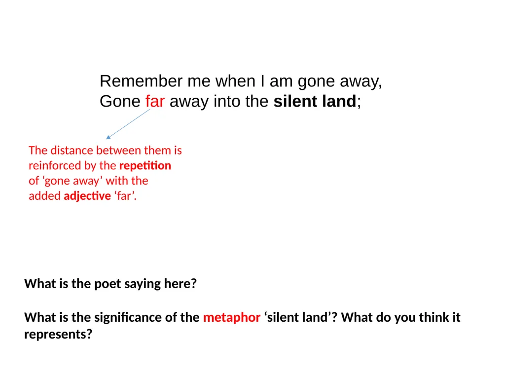 Remember By Christina Rossetti 1830-1894 Remember - slide 9 of 23