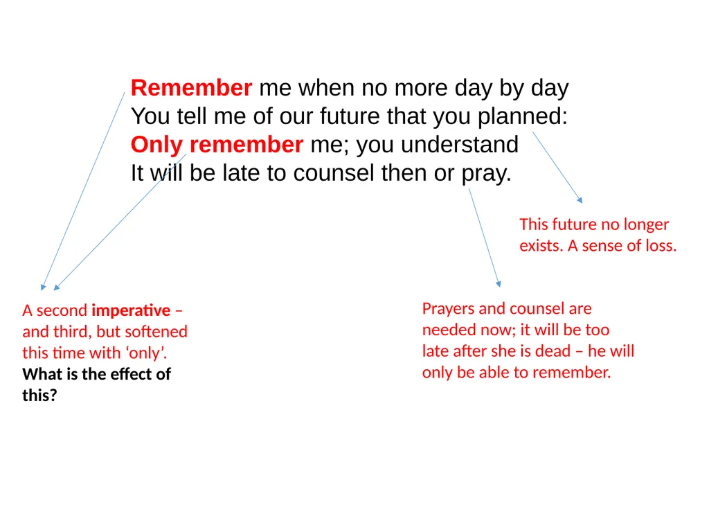 Remember By Christina Rossetti 1830-1894 Remember - slide 12 of 23