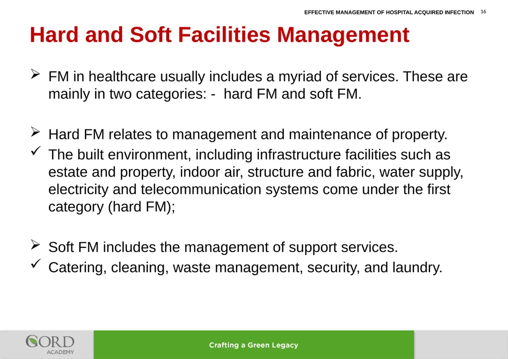 LEARNING LESSONS FROM IMPROVEMENT OF MANAGEMENT OF - slide 16 of 32