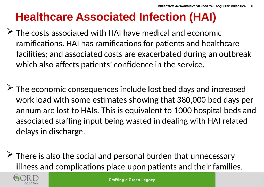 LEARNING LESSONS FROM IMPROVEMENT OF MANAGEMENT OF - slide 8 of 32