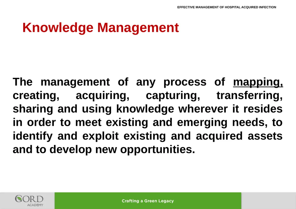 LEARNING LESSONS FROM IMPROVEMENT OF MANAGEMENT OF - slide 22 of 32