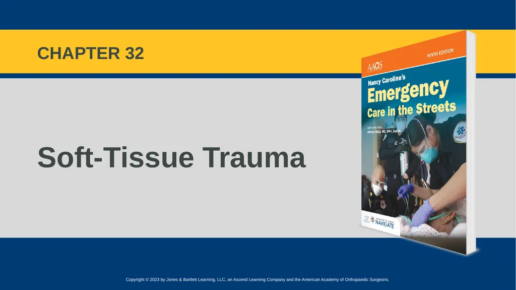Soft-Tissue Trauma CHAPTER 32 Introduction The - slide 1 of 105