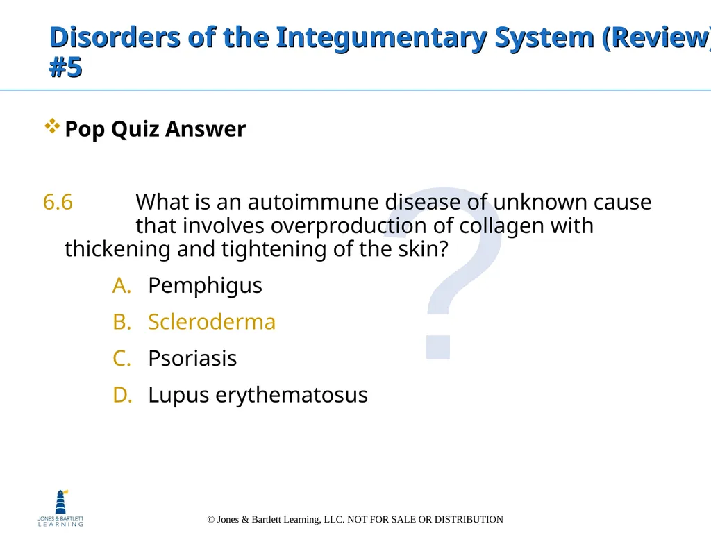 Chapter 6: The Integumentary System Overview Key - slide 76 of 84