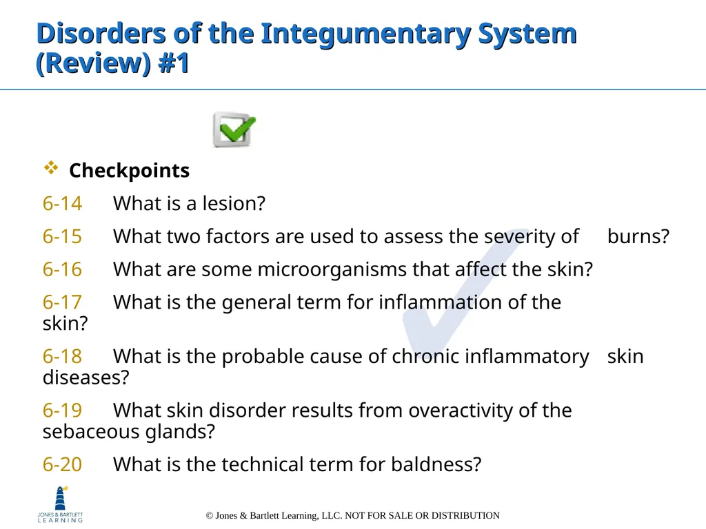 Chapter 6: The Integumentary System Overview Key - slide 72 of 84