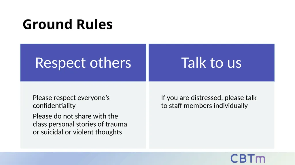 Class 1 Ground Rules Class Outline Why These - slide 2 of 32
