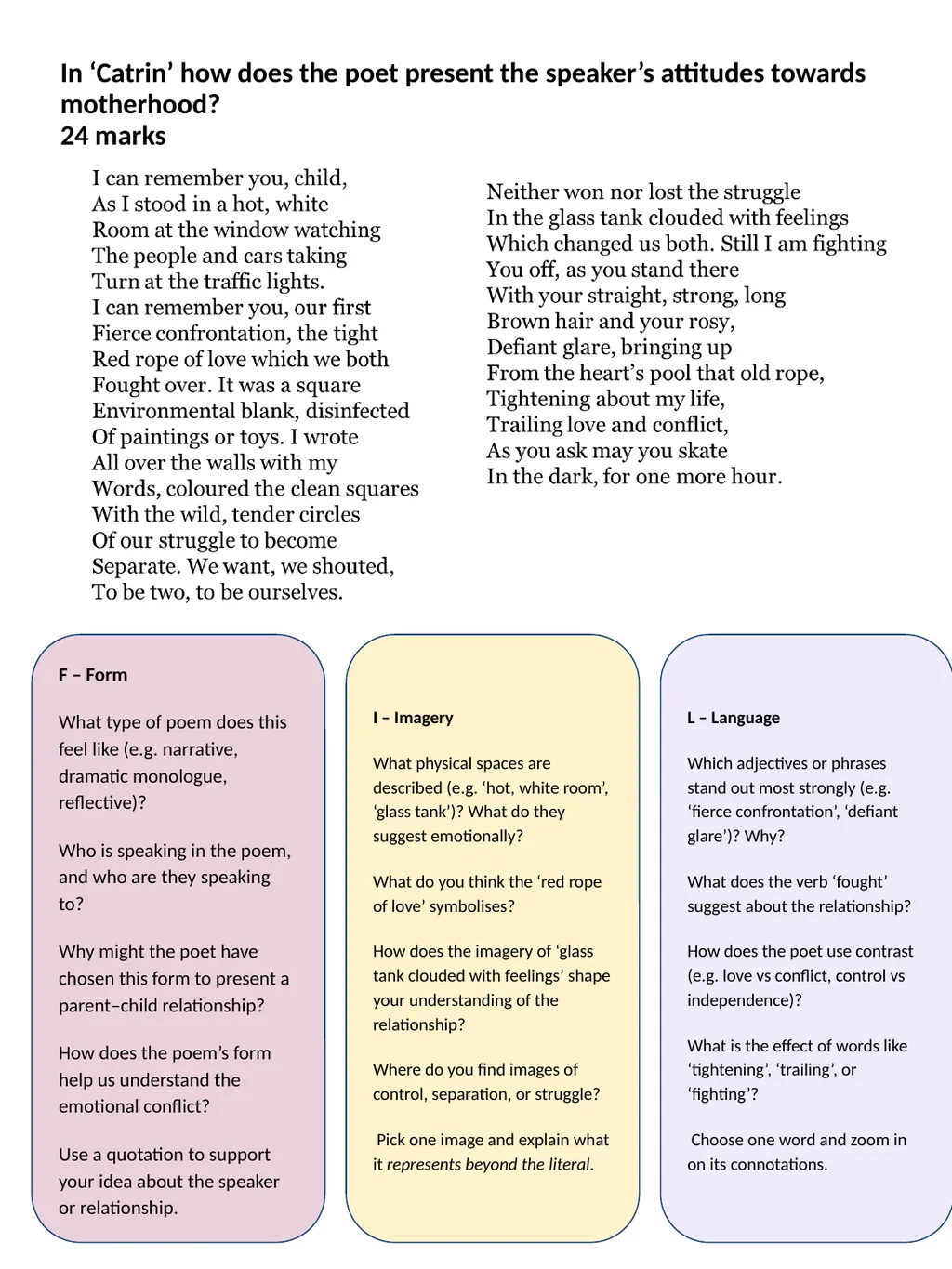 Revision Pack: Literature Paper Two An Inspector - slide 58 of 72