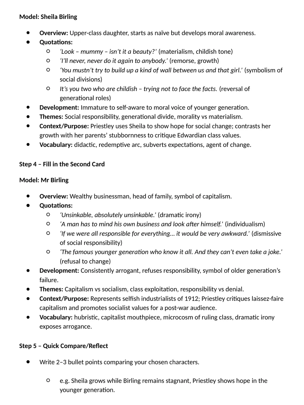Revision Pack: Literature Paper Two An Inspector - slide 24 of 72