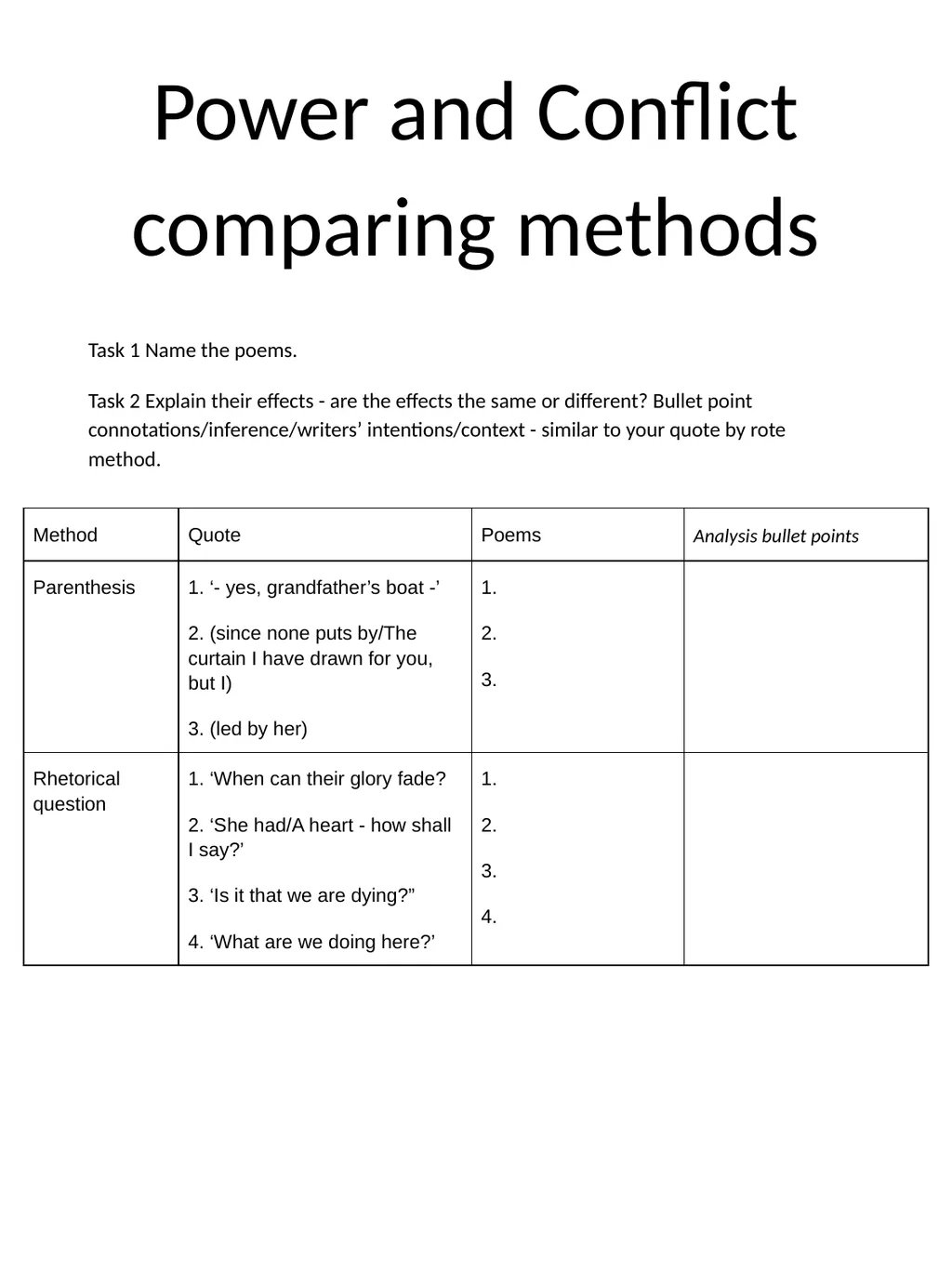 Revision Pack: Literature Paper Two An Inspector - slide 39 of 72