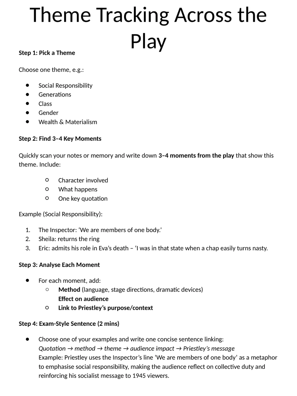 Revision Pack: Literature Paper Two An Inspector - slide 13 of 72