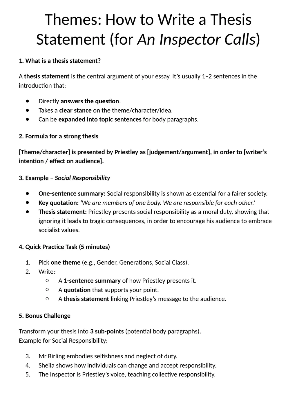 Revision Pack: Literature Paper Two An Inspector - slide 4 of 72