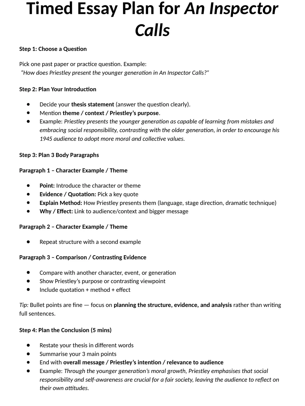 Revision Pack: Literature Paper Two An Inspector - slide 16 of 72