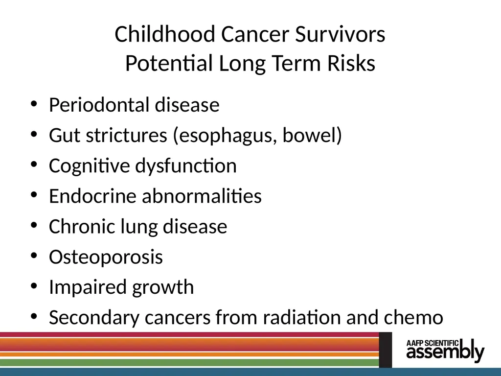 The Care of Cancer Survivors Pamela L. Pentin, JD, - slide 34 of 44