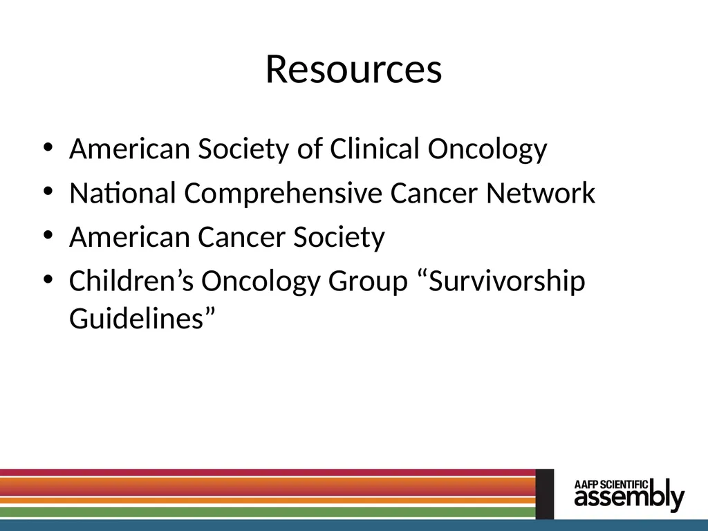 The Care of Cancer Survivors Pamela L. Pentin, JD, - slide 42 of 44