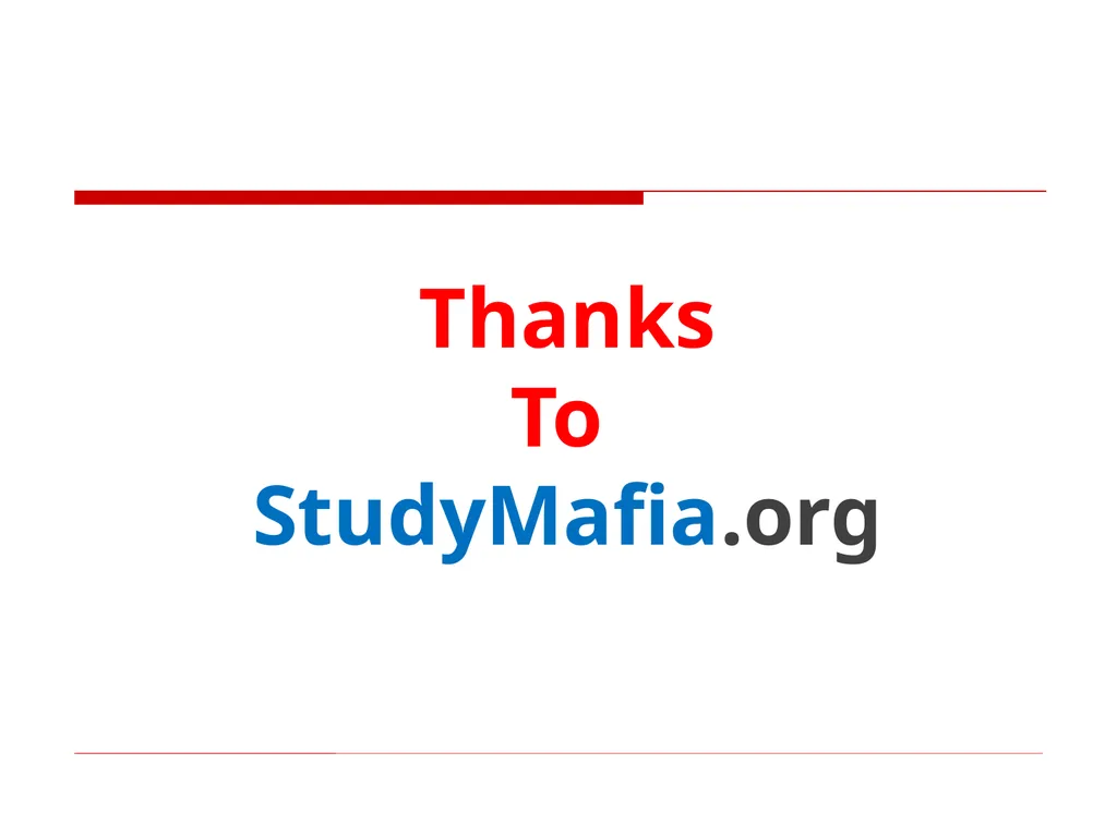 StudyMafia.Org Submitted To: Submitted By: - slide 18 of 18