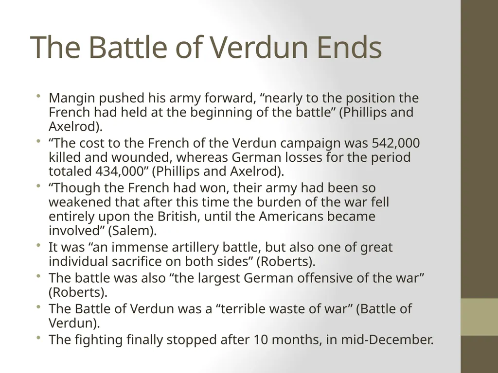 The Battle of Verdun By: Shaun Oliver About The - slide 16 of 16