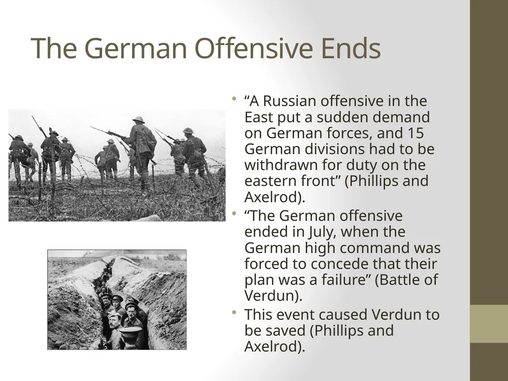 The Battle of Verdun By: Shaun Oliver About The - slide 14 of 16