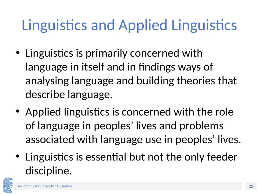 Applied Linguistics to Foreign Language Teaching - slide 22 of 39