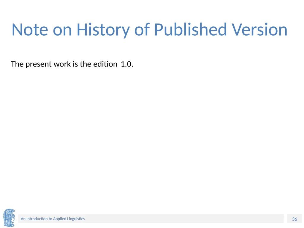 Applied Linguistics to Foreign Language Teaching - slide 36 of 39