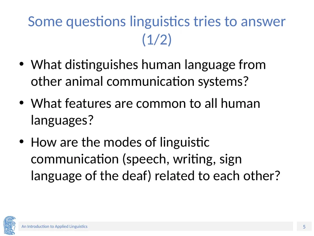 Applied Linguistics to Foreign Language Teaching - slide 5 of 39