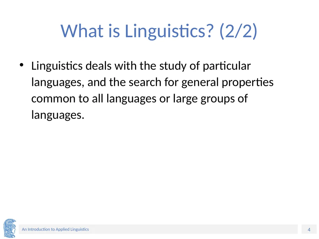 Applied Linguistics to Foreign Language Teaching - slide 4 of 39