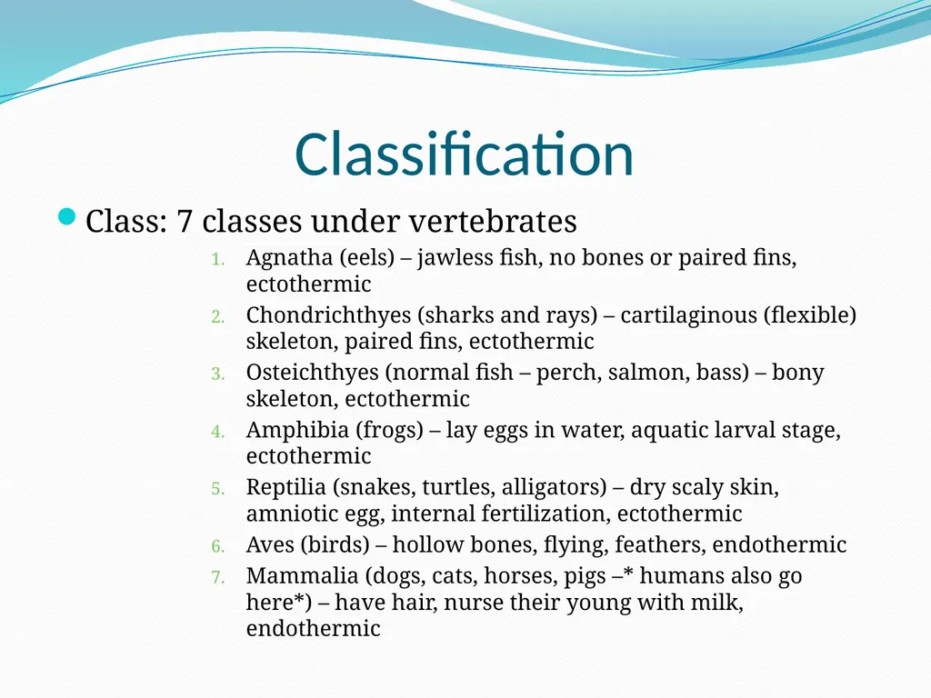 The Ectothermic Vertebrates: Chapter 17A and B - slide 13 of 30