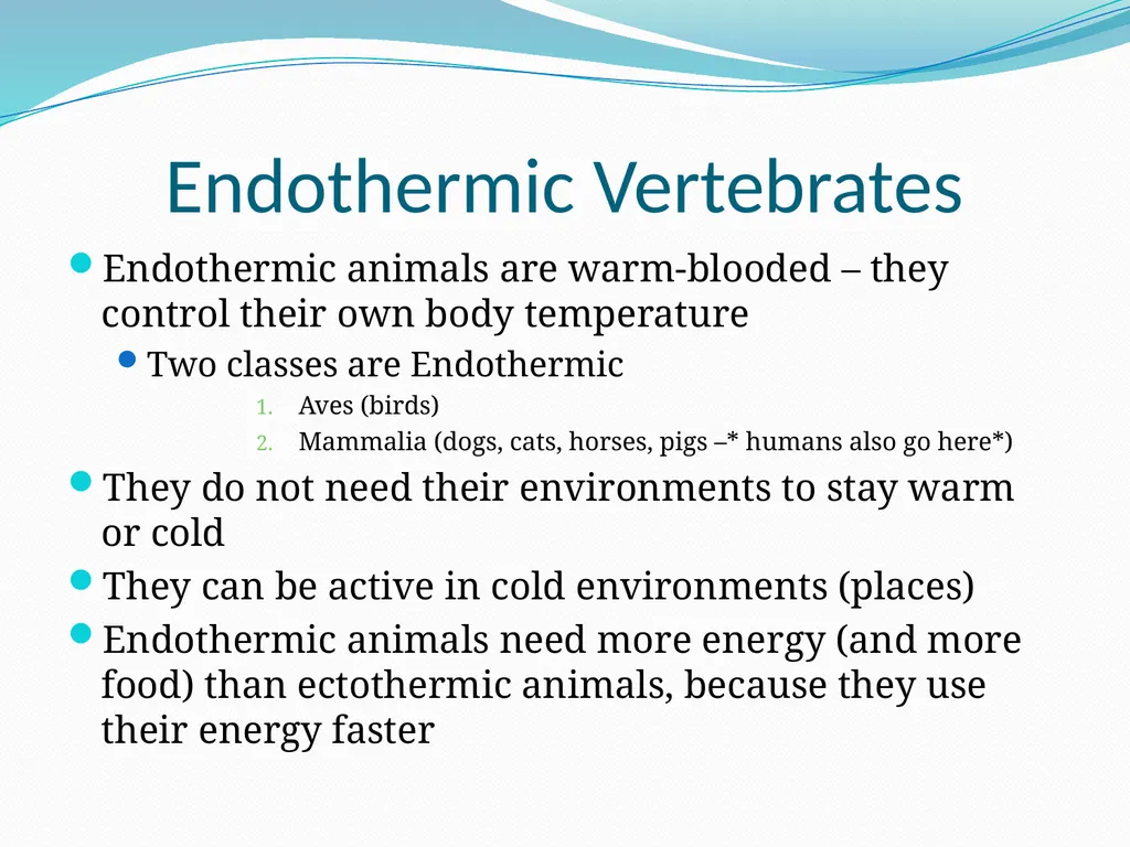 The Ectothermic Vertebrates: Chapter 17A and B - slide 17 of 30