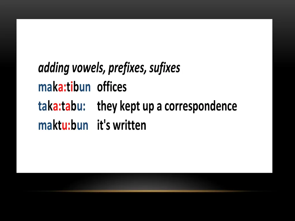 A Prosodic Theory of Nonconcatenative Morphology - slide 16 of 47