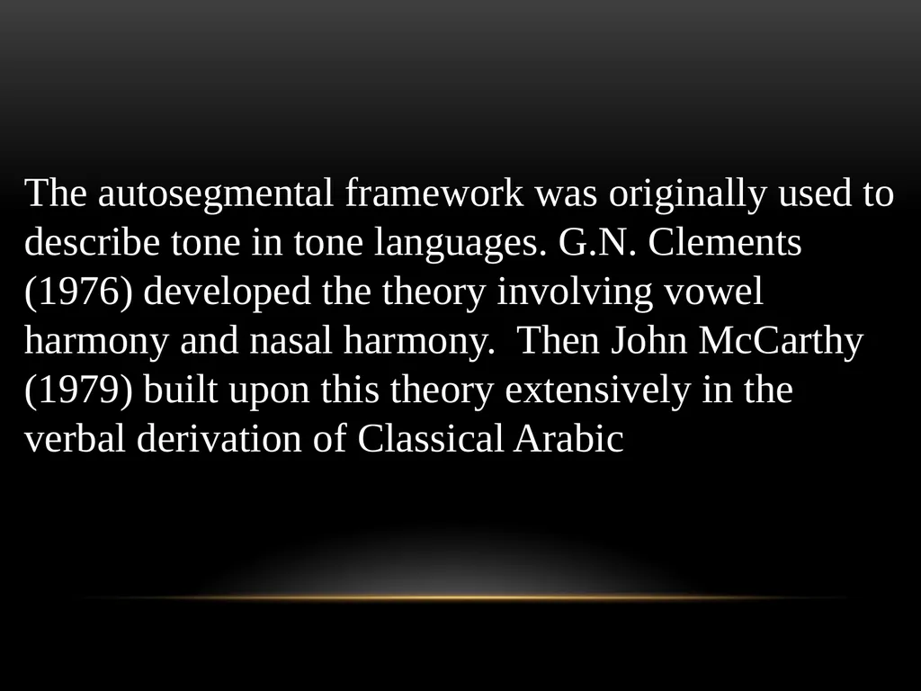 A Prosodic Theory of Nonconcatenative Morphology - slide 3 of 47