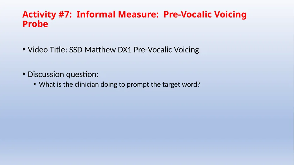 Activity #5: Norm-referenced Test: Diagnostic - slide 6 of 8