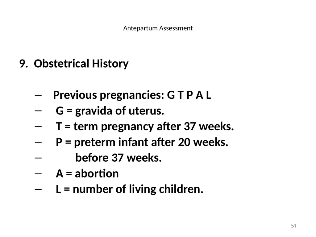 Objectives Menstruation Hormone function - slide 51 of 58