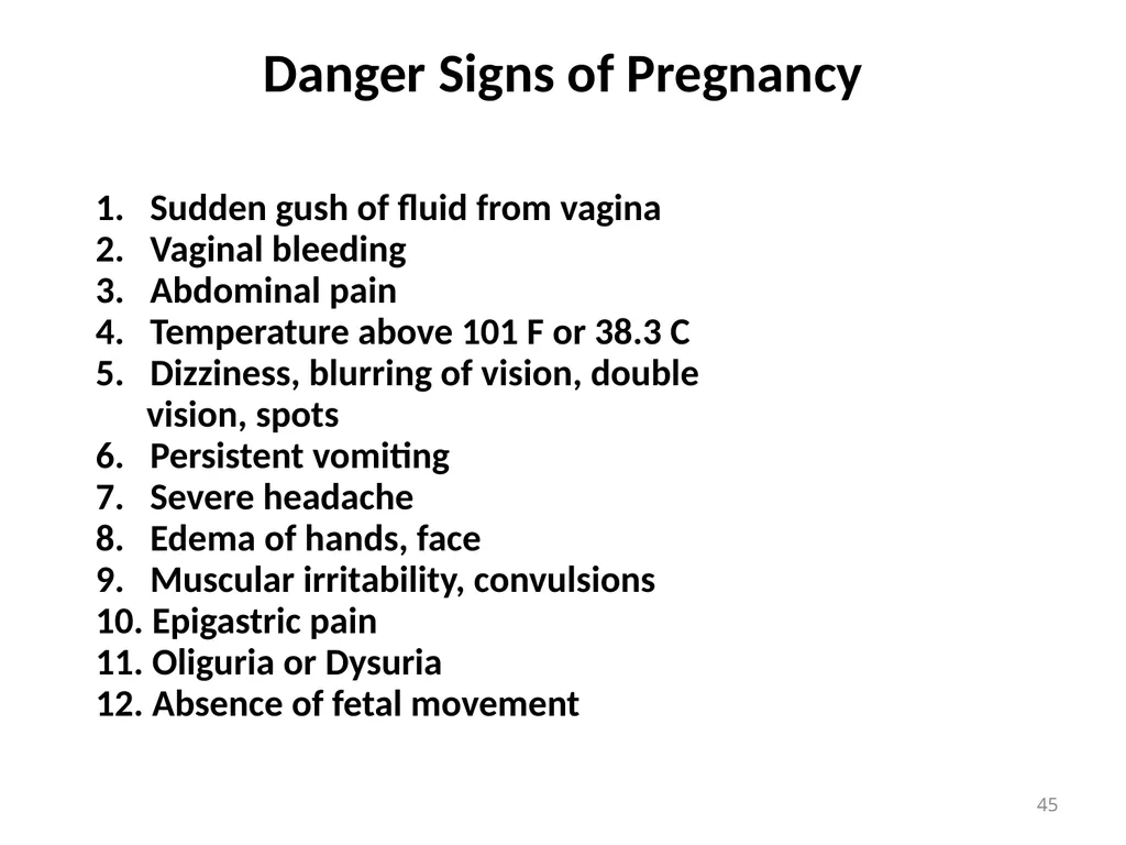 Objectives Menstruation Hormone function - slide 45 of 58