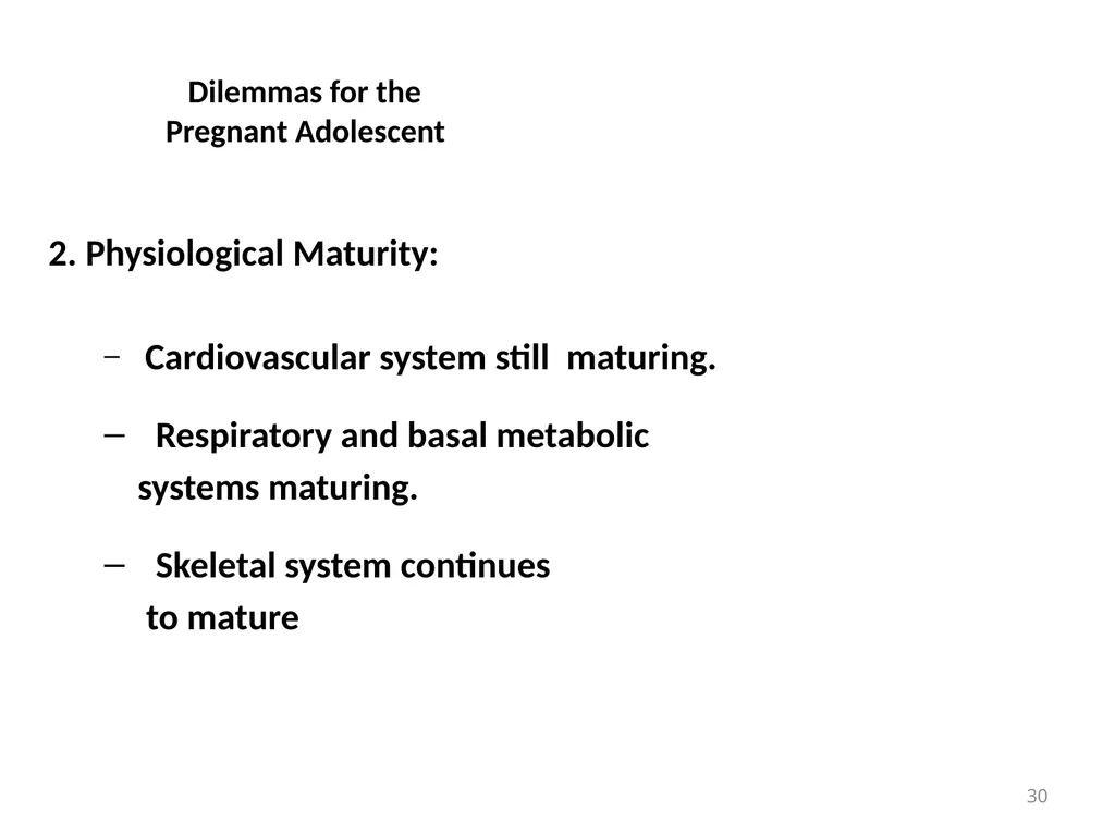 Objectives Menstruation Hormone function - slide 30 of 58