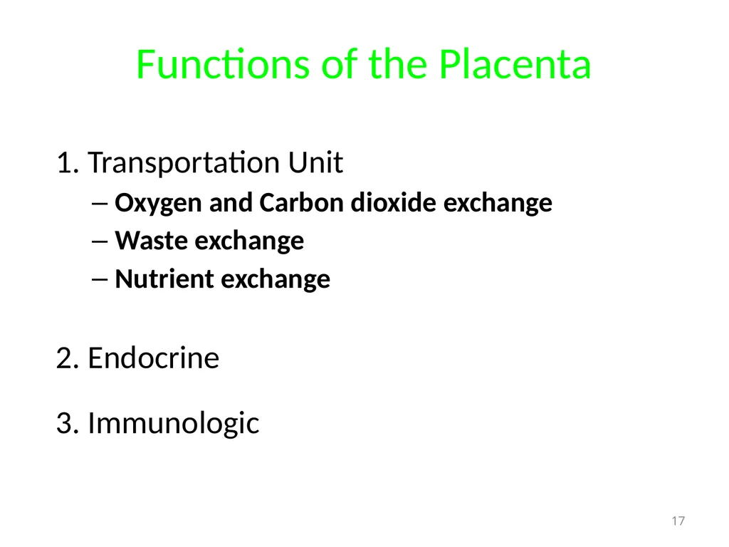 Objectives Menstruation Hormone function - slide 17 of 58