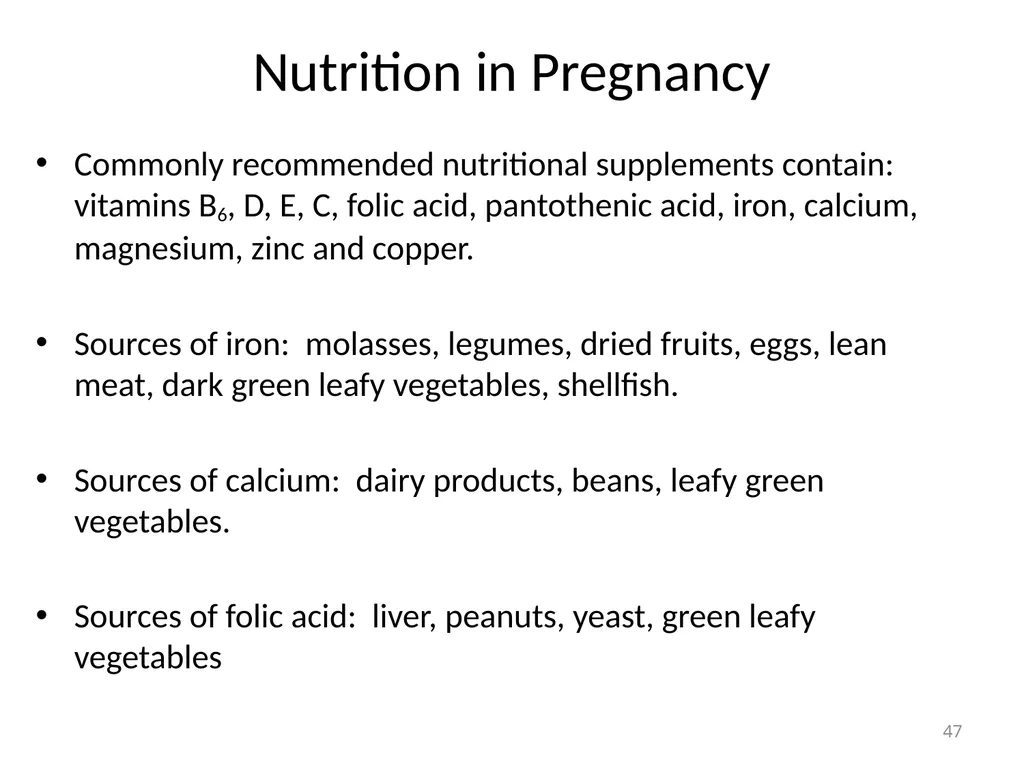 Objectives Menstruation Hormone function - slide 47 of 58