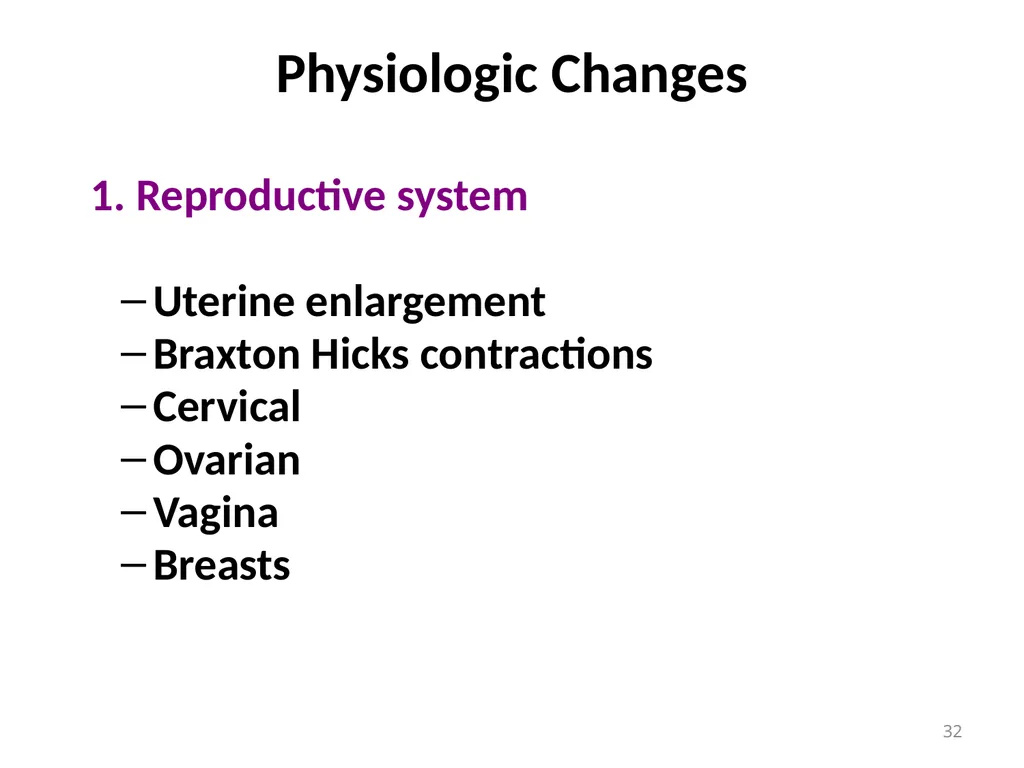 Objectives Menstruation Hormone function - slide 32 of 58