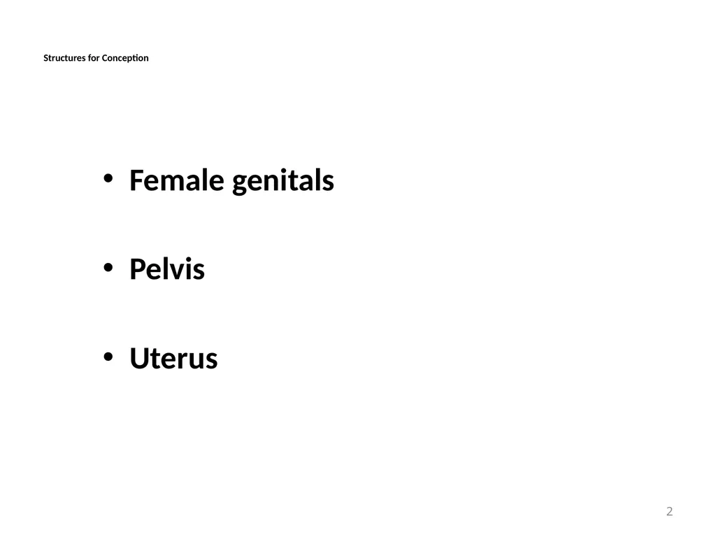 Objectives Menstruation Hormone function - slide 2 of 58