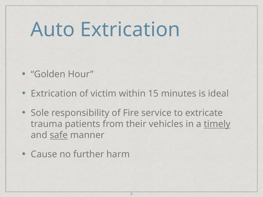 Auto Extrication FFDSD ACADEMY ORIENTATION 16 1 - slide 6 of 122