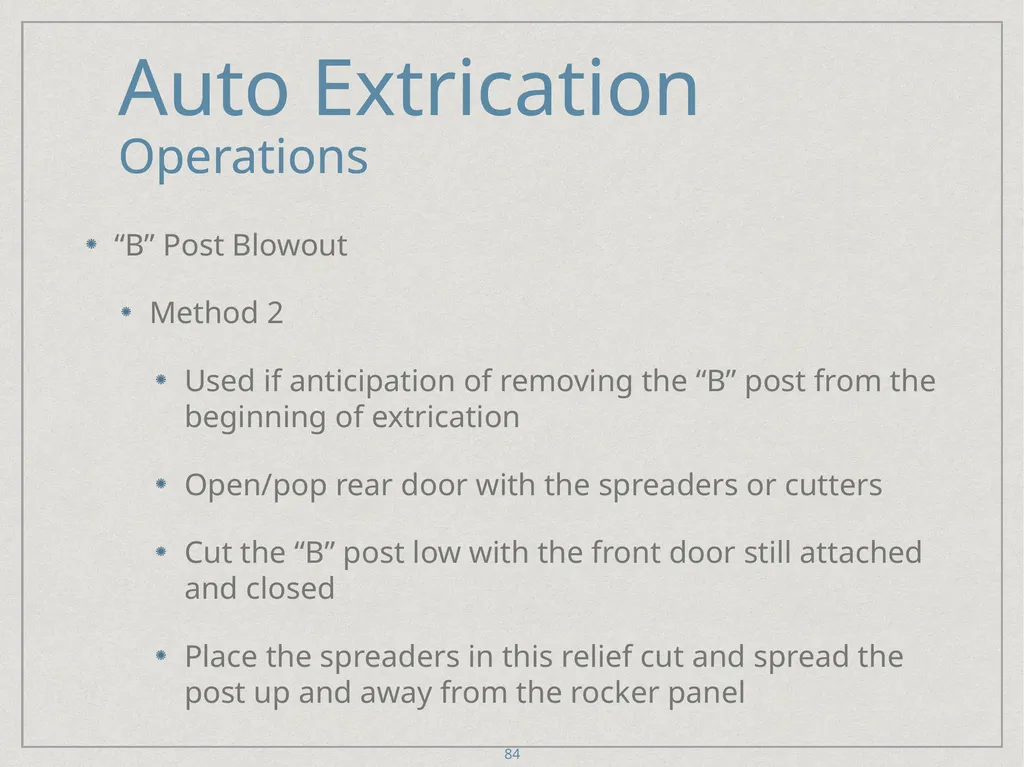 Auto Extrication FFDSD ACADEMY ORIENTATION 16 1 - slide 84 of 122