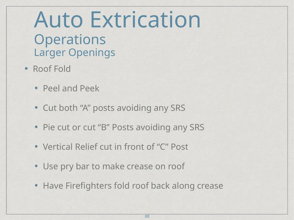 Auto Extrication FFDSD ACADEMY ORIENTATION 16 1 - slide 88 of 122