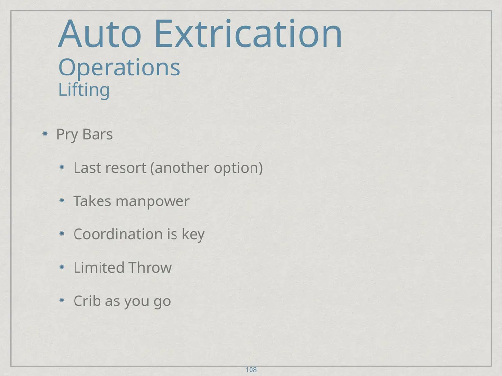 Auto Extrication FFDSD ACADEMY ORIENTATION 16 1 - slide 108 of 122