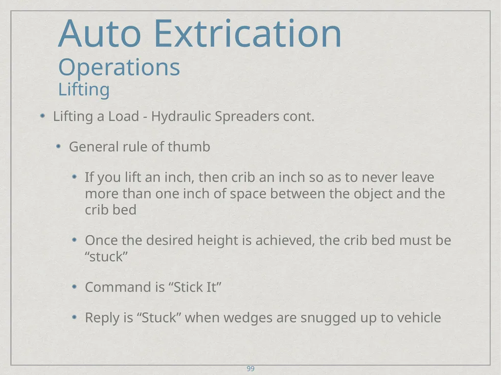Auto Extrication FFDSD ACADEMY ORIENTATION 16 1 - slide 99 of 122