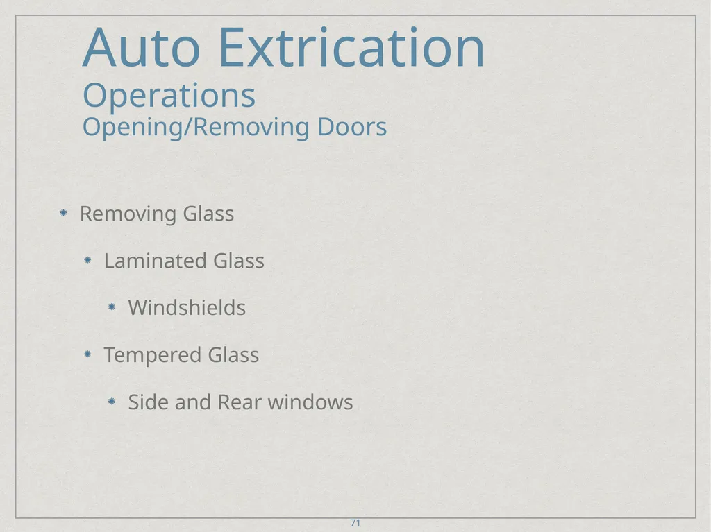 Auto Extrication FFDSD ACADEMY ORIENTATION 16 1 - slide 71 of 122