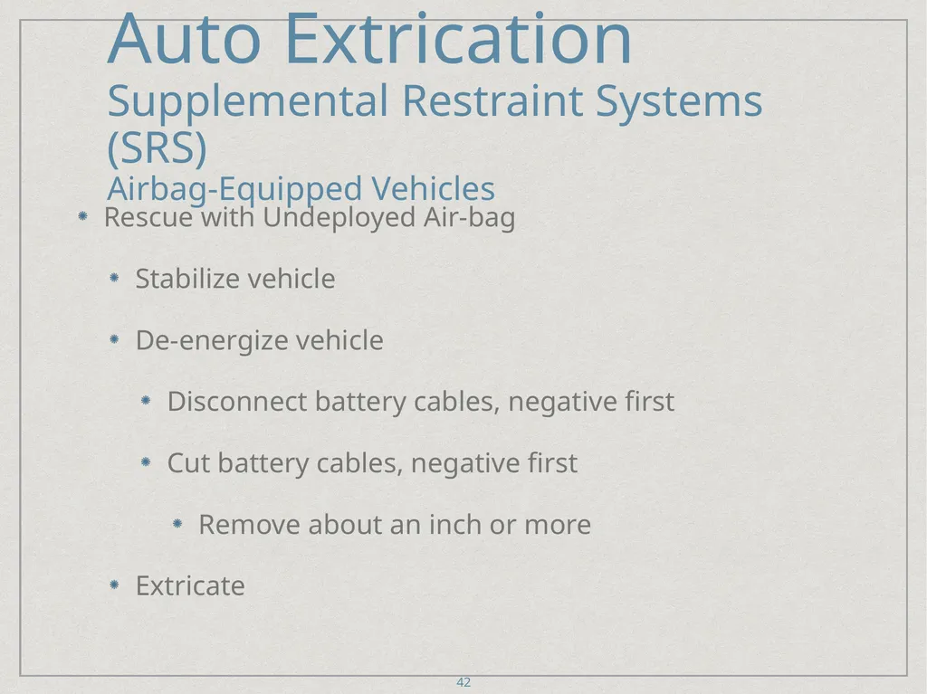 Auto Extrication FFDSD ACADEMY ORIENTATION 16 1 - slide 42 of 122